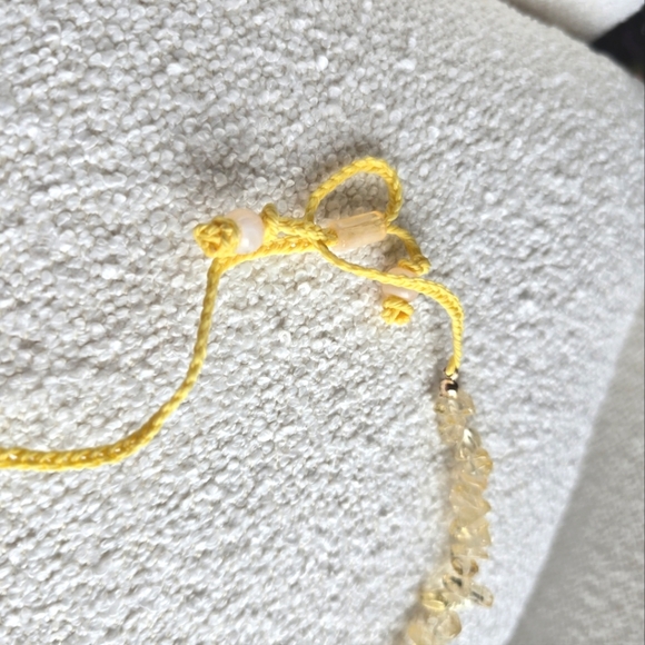 NWT! Free People, Single Strand Beaded Necklace, Citrene -NEW! - Picture 8 of 9